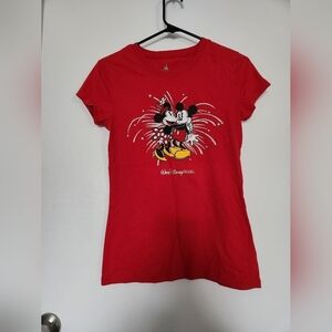 Woman's Disney Shirt Minnie and Mickey Size Small